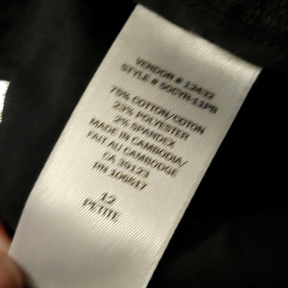 Northern Reflections size 12 petite pull on black straight leg jeans - Picture 3 of 7